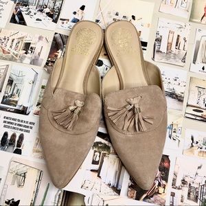 Vince Camuto Tanyce Suede Loafer Mules / Flats